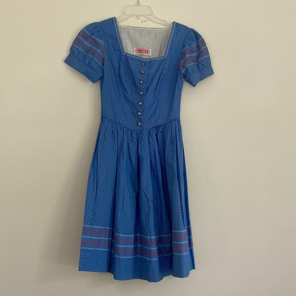 Blue German Style Dress